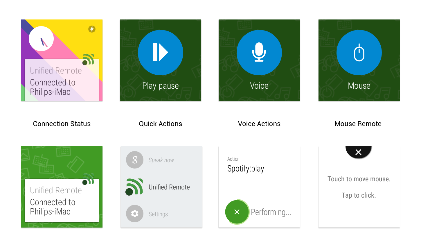 Unified Remote for Android Wear